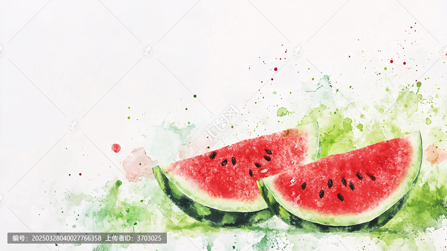 水彩西瓜風(fēng)