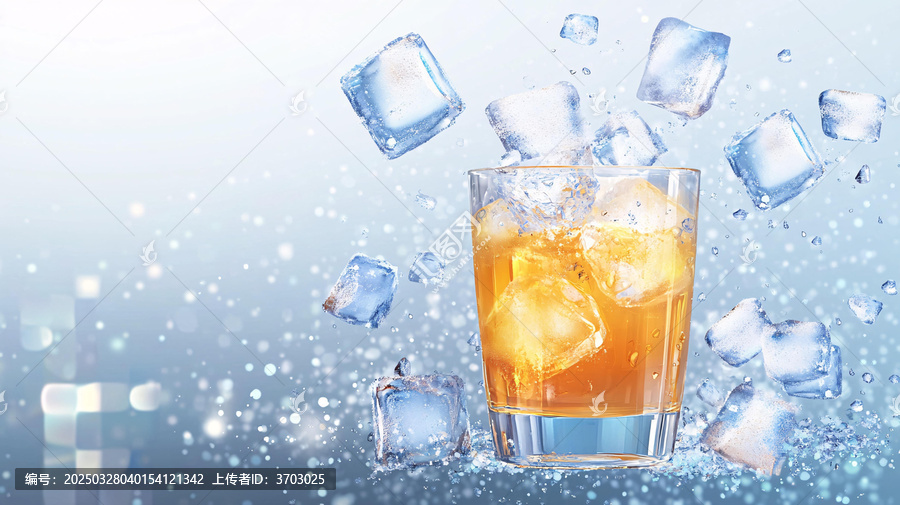 夏天冷飲舍冰水圖