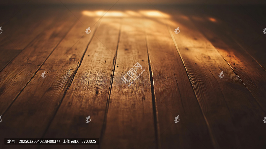 木板上光影