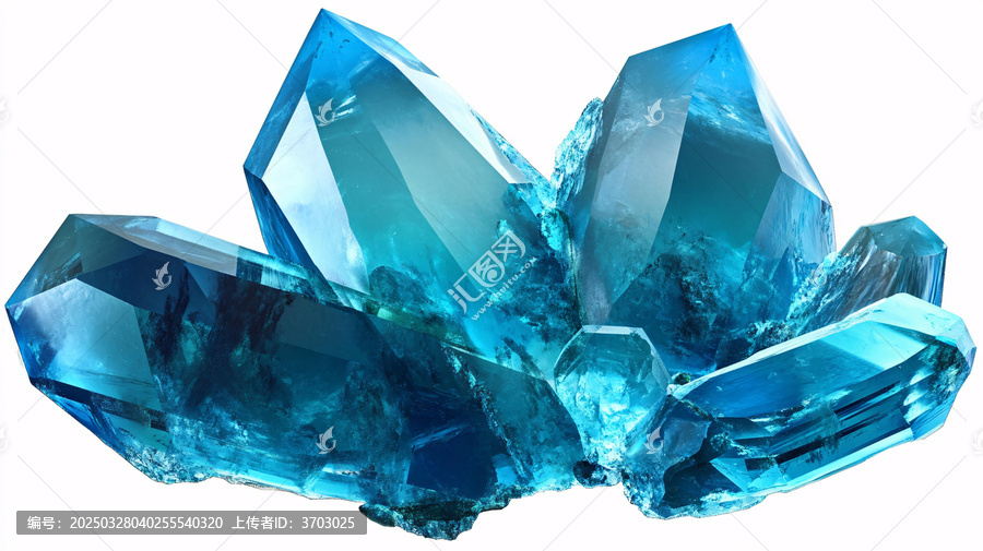 藍(lán)色礦石結(jié)晶