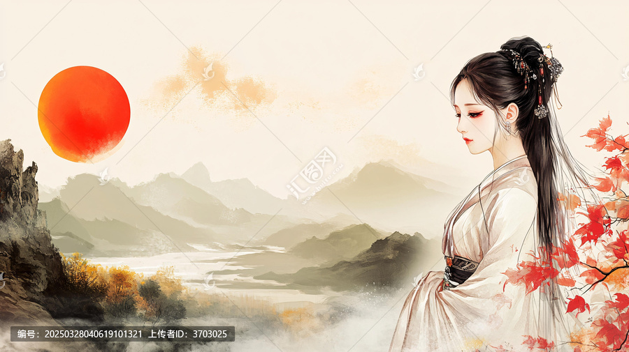 古典美女壁紙
