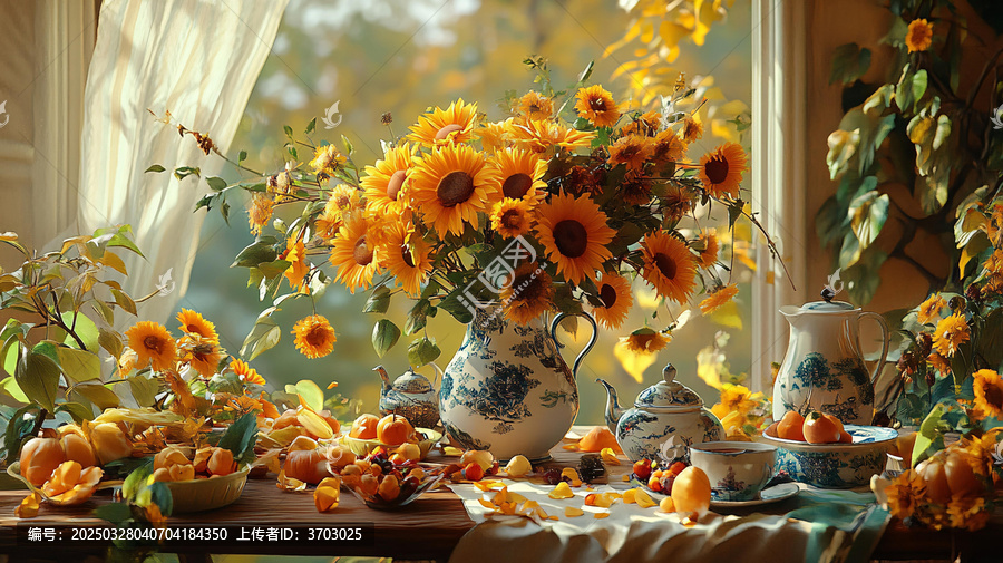 菊花郡花農(nóng)家窗邊復(fù)古