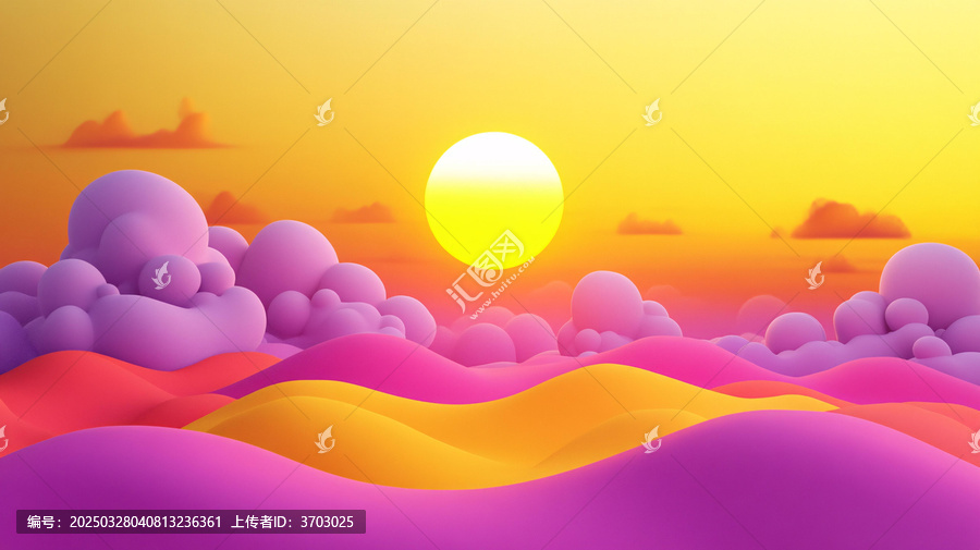 風(fēng)景膨脹圖案