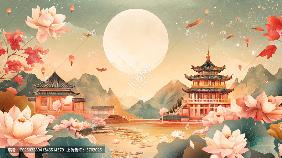 中秋建筑