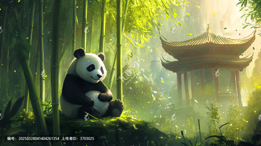 卡通熊貓壁紙
