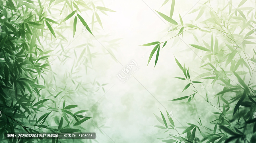 唯美竹葉背景
