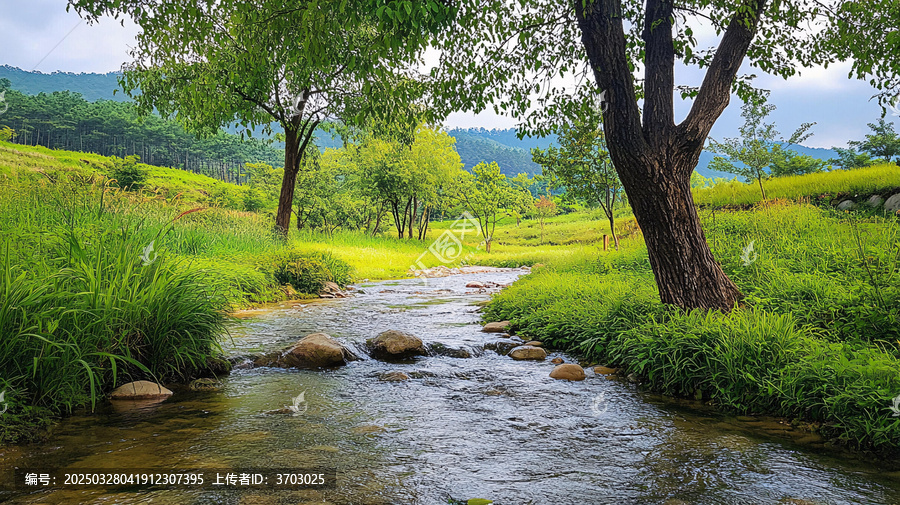 山村的小河
