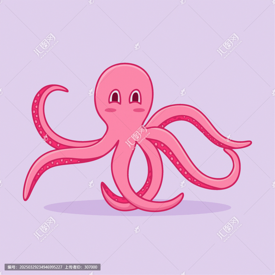 粉色的卡通章魚(yú)圖標(biāo)