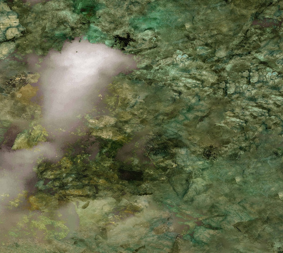 寬幅綠翡翠玉石巖板大理石天然紋理