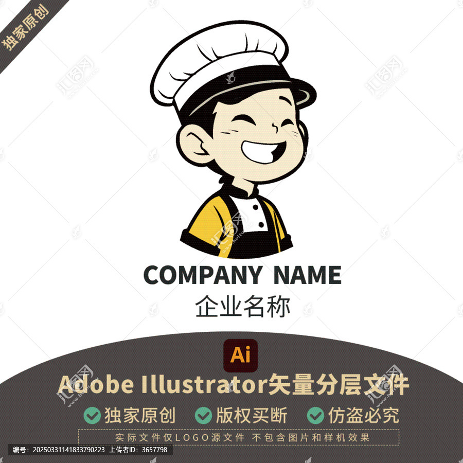 餐飲LOGO網(wǎng)紅矢量形象培訓(xùn)品牌服裝教育