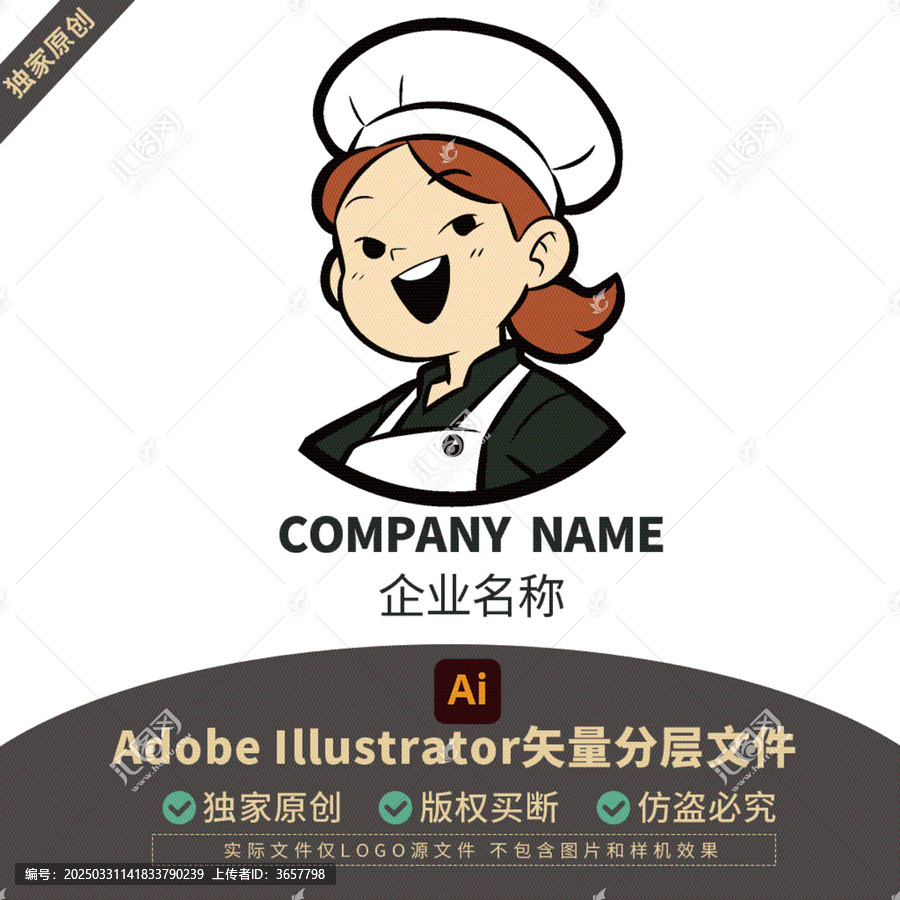 餐飲LOGO可愛商標(biāo)元素美食潮流
