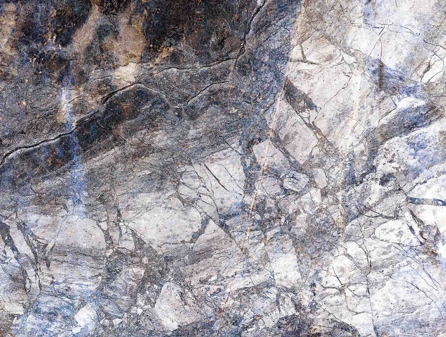 藍(lán)灰咖奢石高端復(fù)古巖板大理石天然紋理