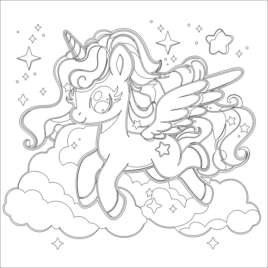 夢幻獨角獸圖案