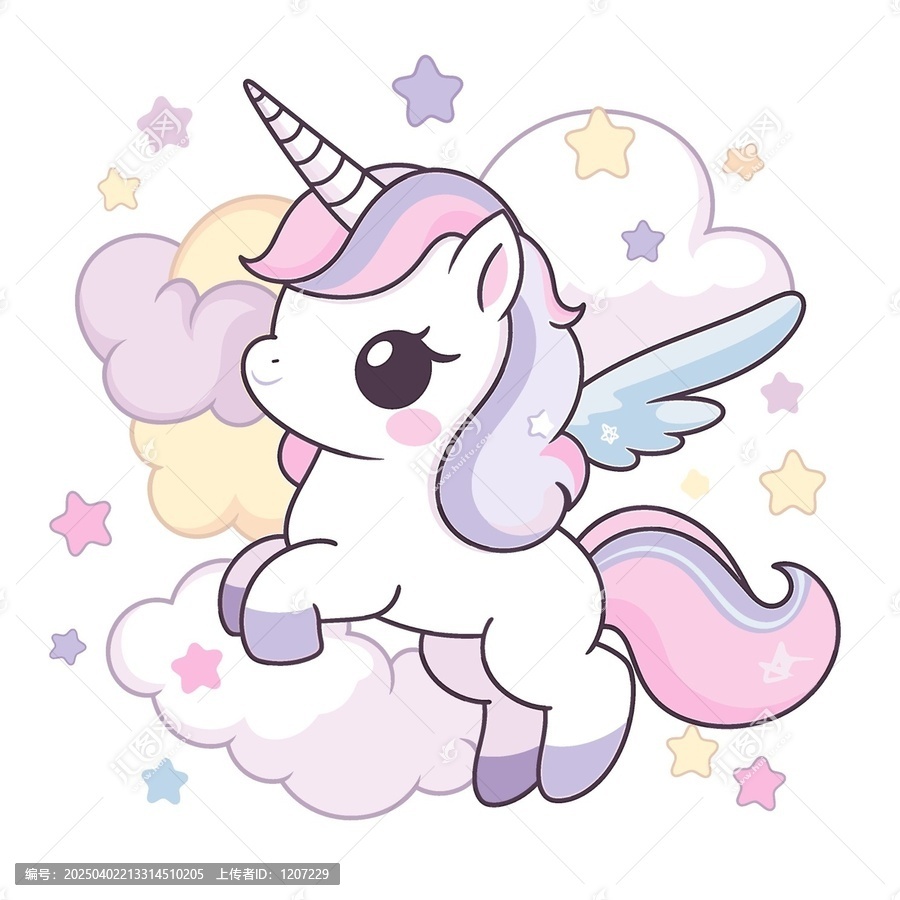 可愛卡通獨(dú)角獸