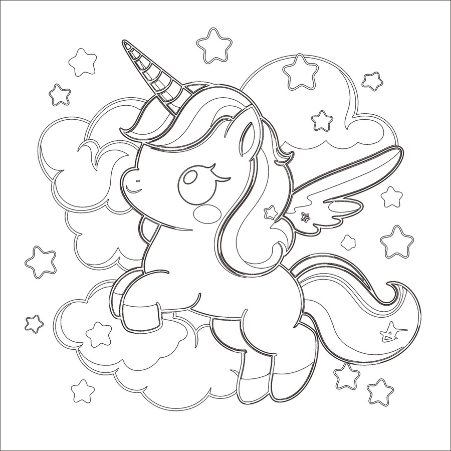 可愛卡通獨(dú)角獸