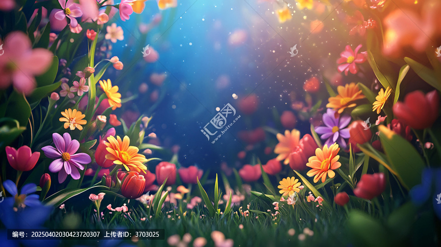 春天夢幻花叢