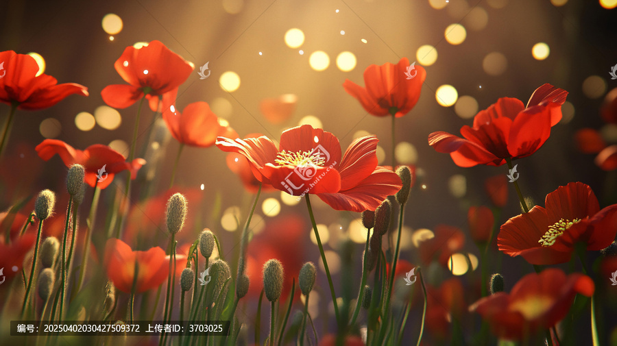 綻放的花朵動(dòng)畫模型