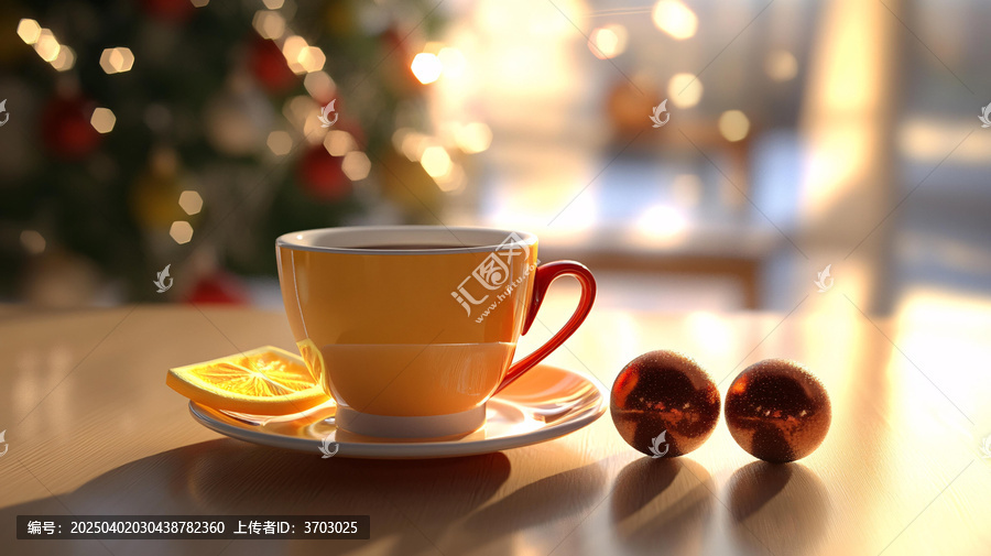 咖啡圣誕節(jié)氛圍