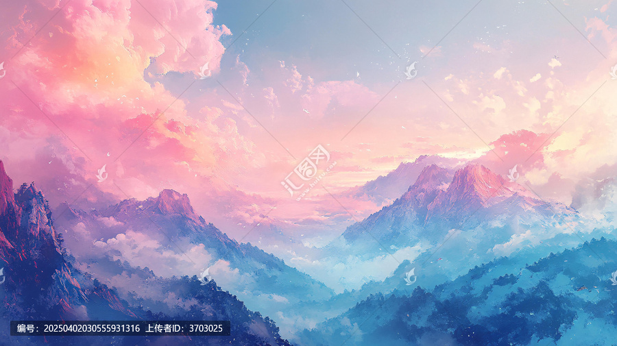 唯美云山風(fēng)景畫(huà)