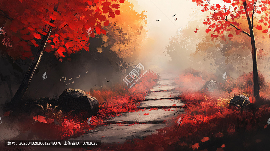 唯美紅葉