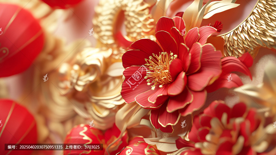 春節(jié)紅燈籠花藝