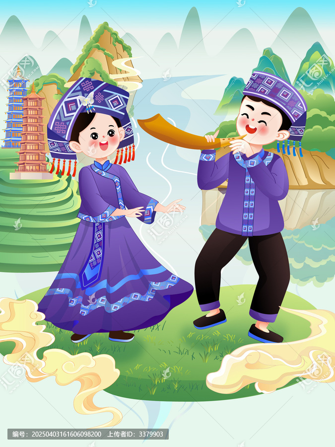 壯族廣西廣東少數民族文創(chuàng)產品景區(qū)冰箱貼