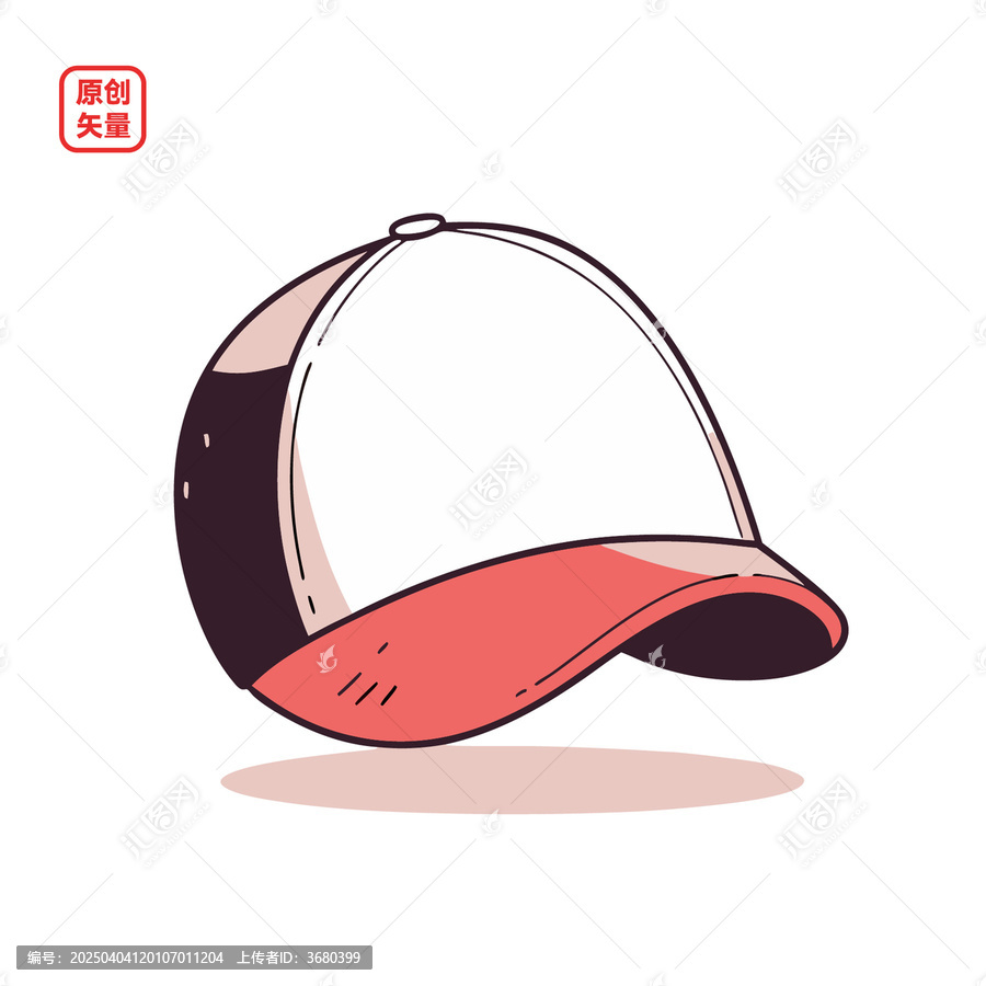 矢量插圖飾品簡約帽子