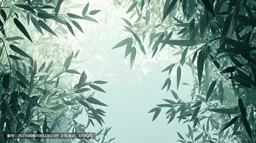 唯美竹葉背景
