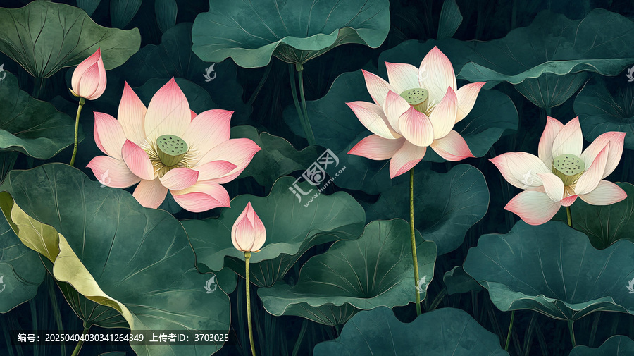 荷花背景