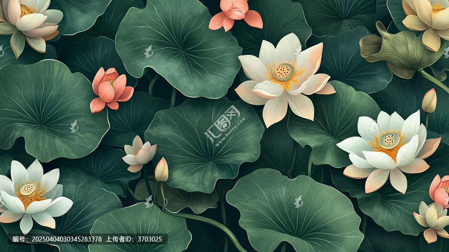 荷花背景