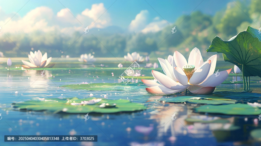 荷花大場景