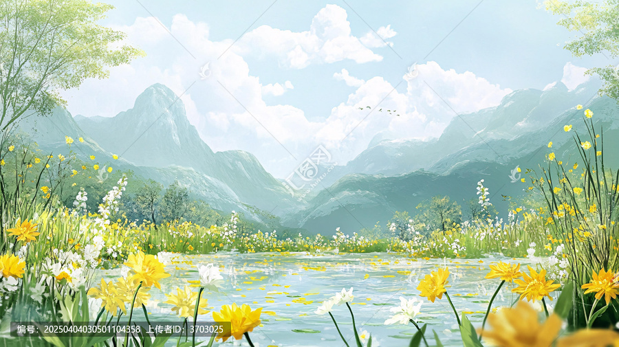 寬屏風景畫