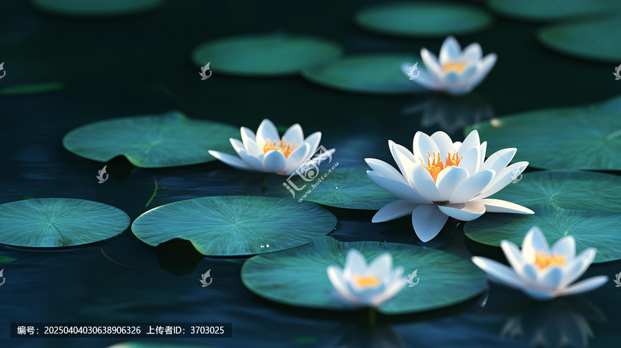 唯美意境睡蓮