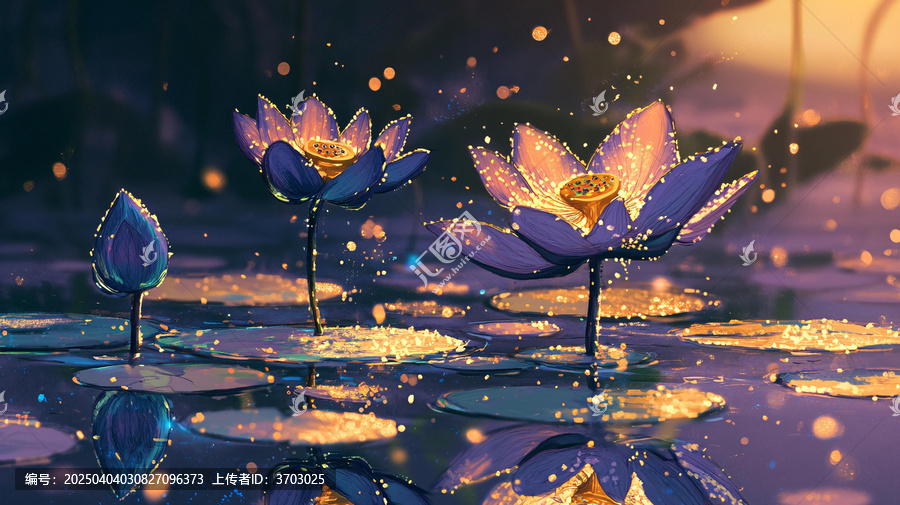 唯美意境睡蓮
