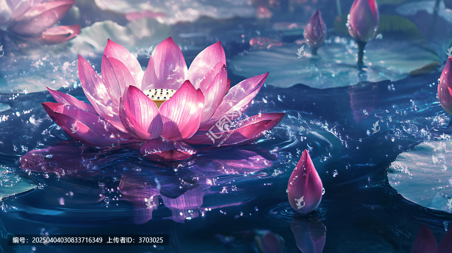 唯美意境睡蓮