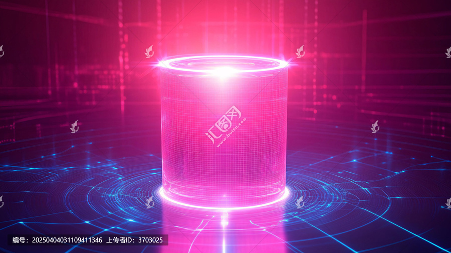 粉色圓柱體展示臺(tái)