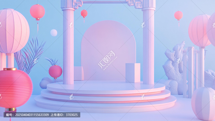 創(chuàng)意中秋展臺(tái)