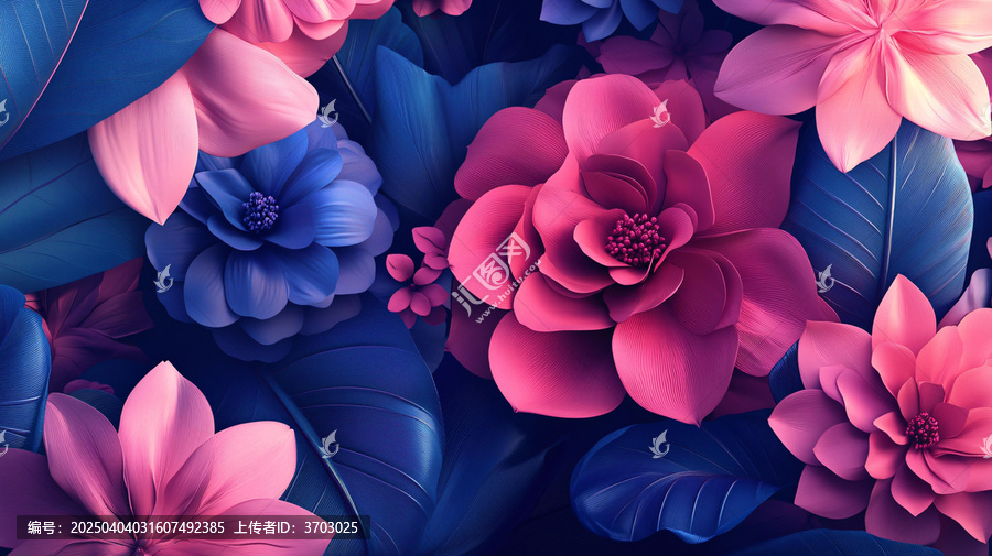 漸變風(fēng)花朵