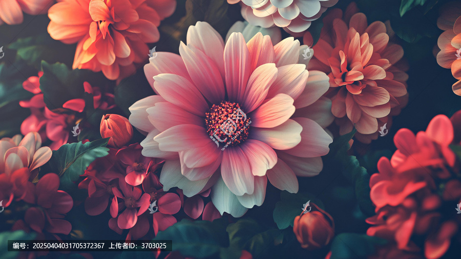 炫彩花朵壁紙