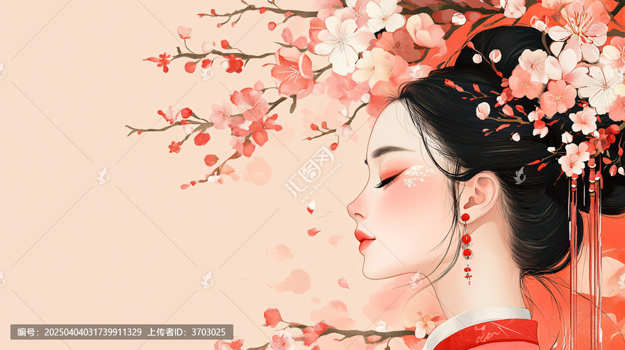 桃花美人