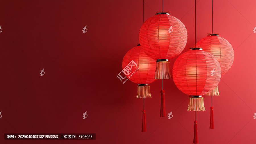 喜慶場(chǎng)景燈籠密布