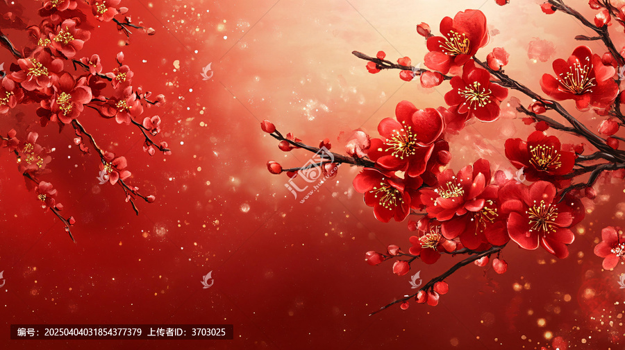 梅花舞臺(tái)背景