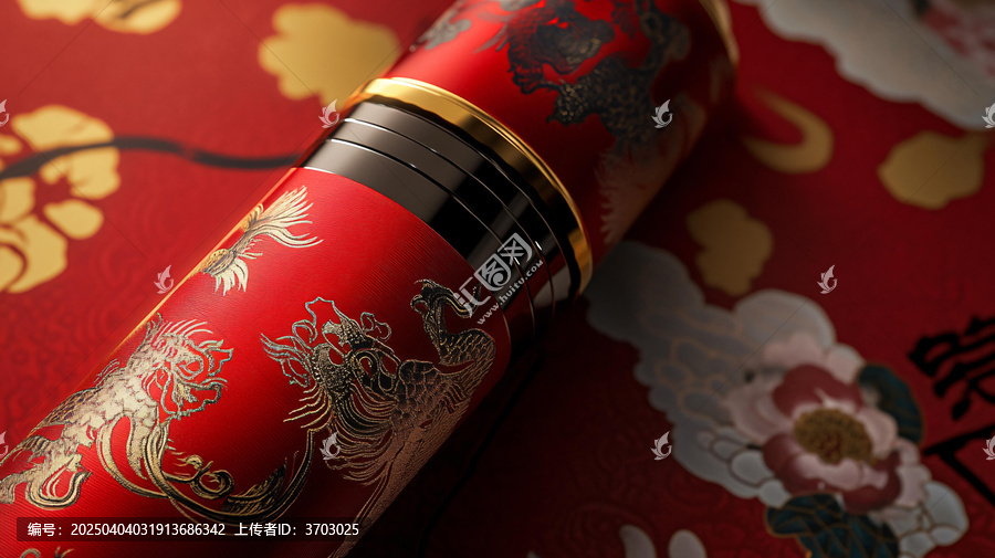 喜慶保溫杯圖案