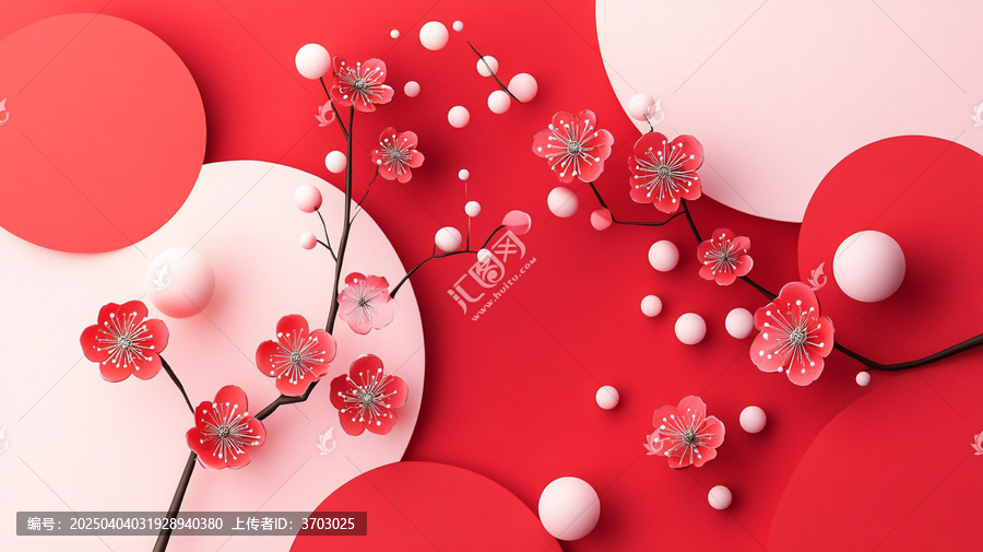 剪紙風(fēng)背景