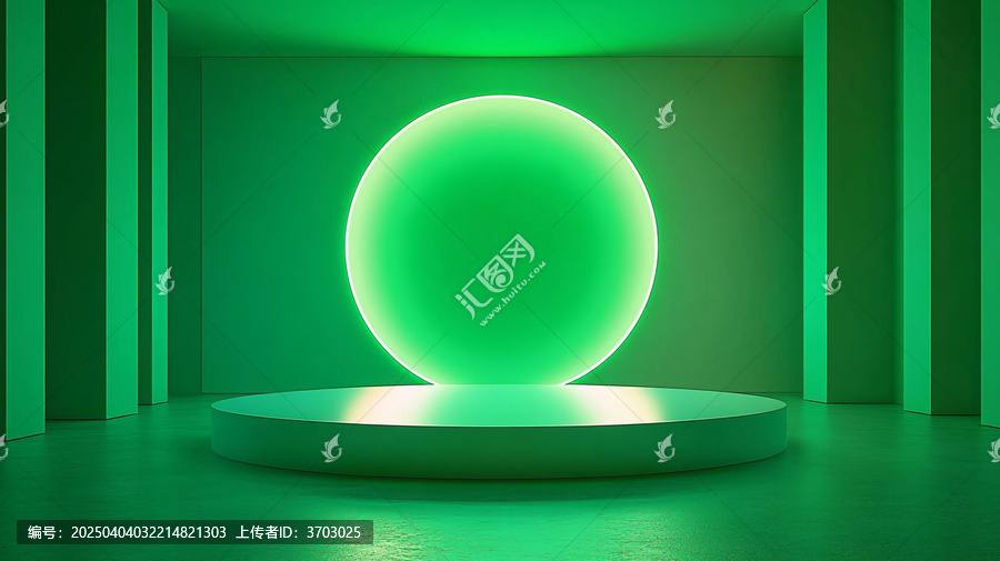 綠色展示臺(tái)