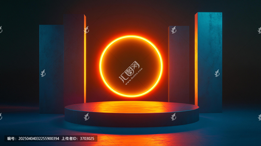 霓虹燈展臺(tái)