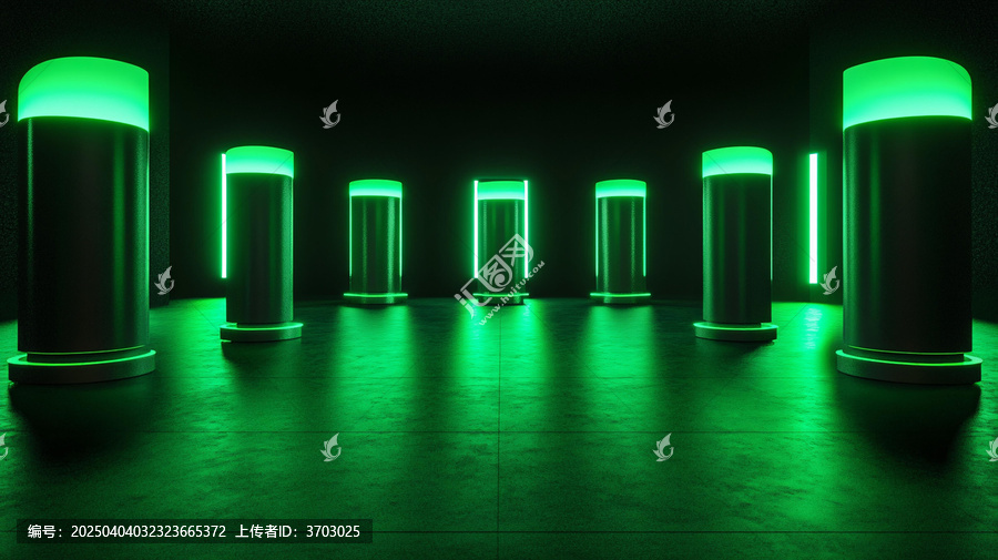 霓虹燈展臺