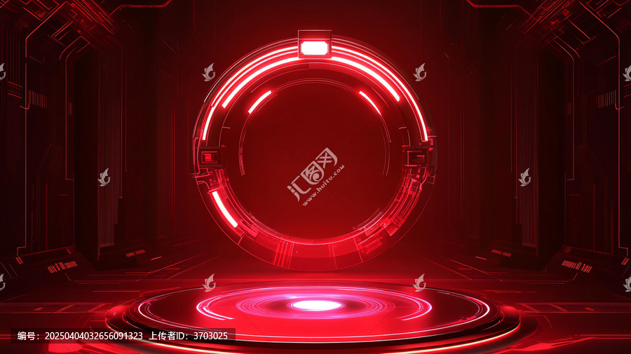 科技風(fēng)紅色