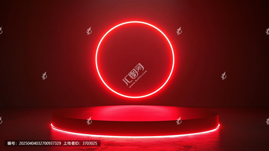 霓虹燈展臺