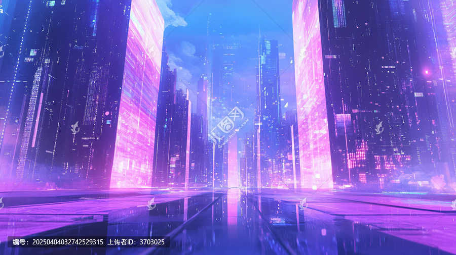紫色科技城市
